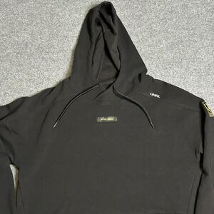 UNRL Hoodie Mens Medium Black 10 Year Anniversary Limited Edition Pullover Patch